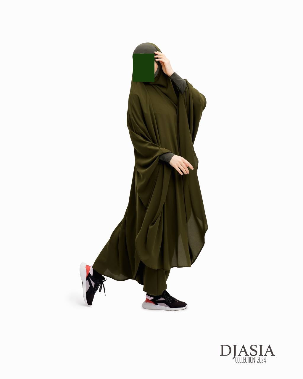SET: Jilbab mit Hosen - Medina Seide