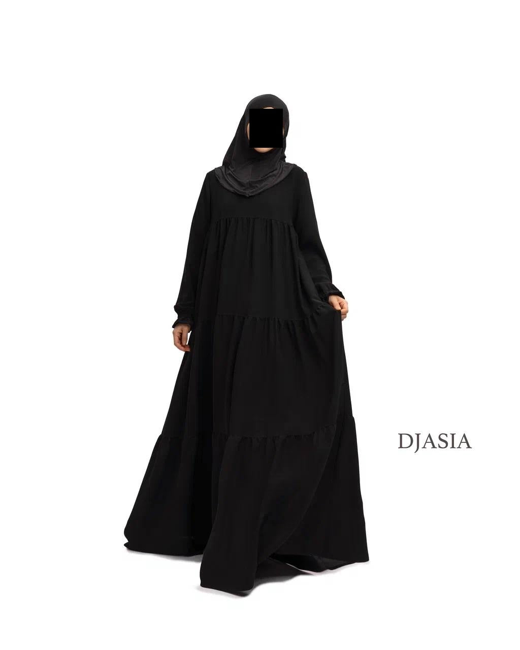3-stufiges Kleid - Medina Seide