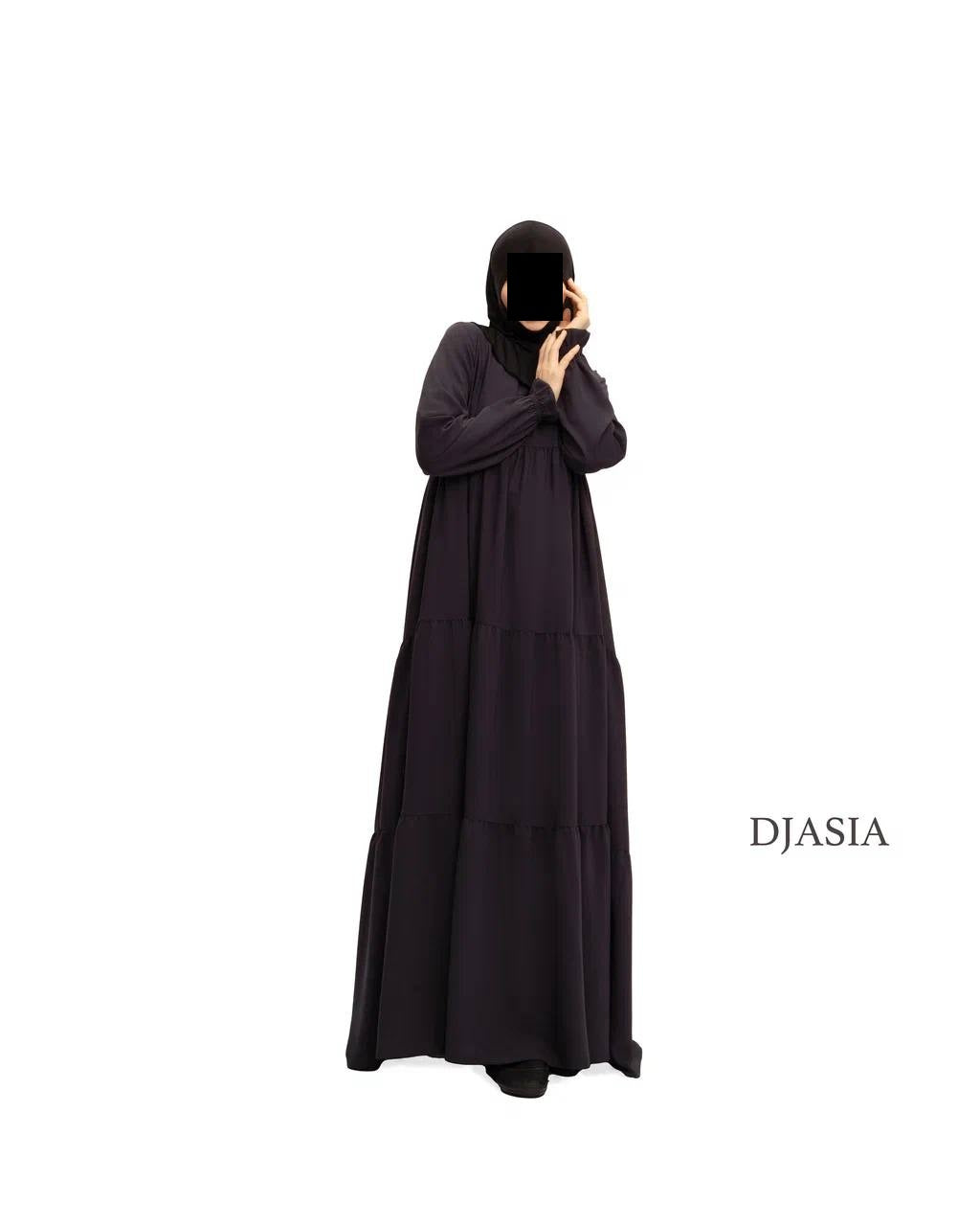 3-stufiges Kleid - Medina Seide