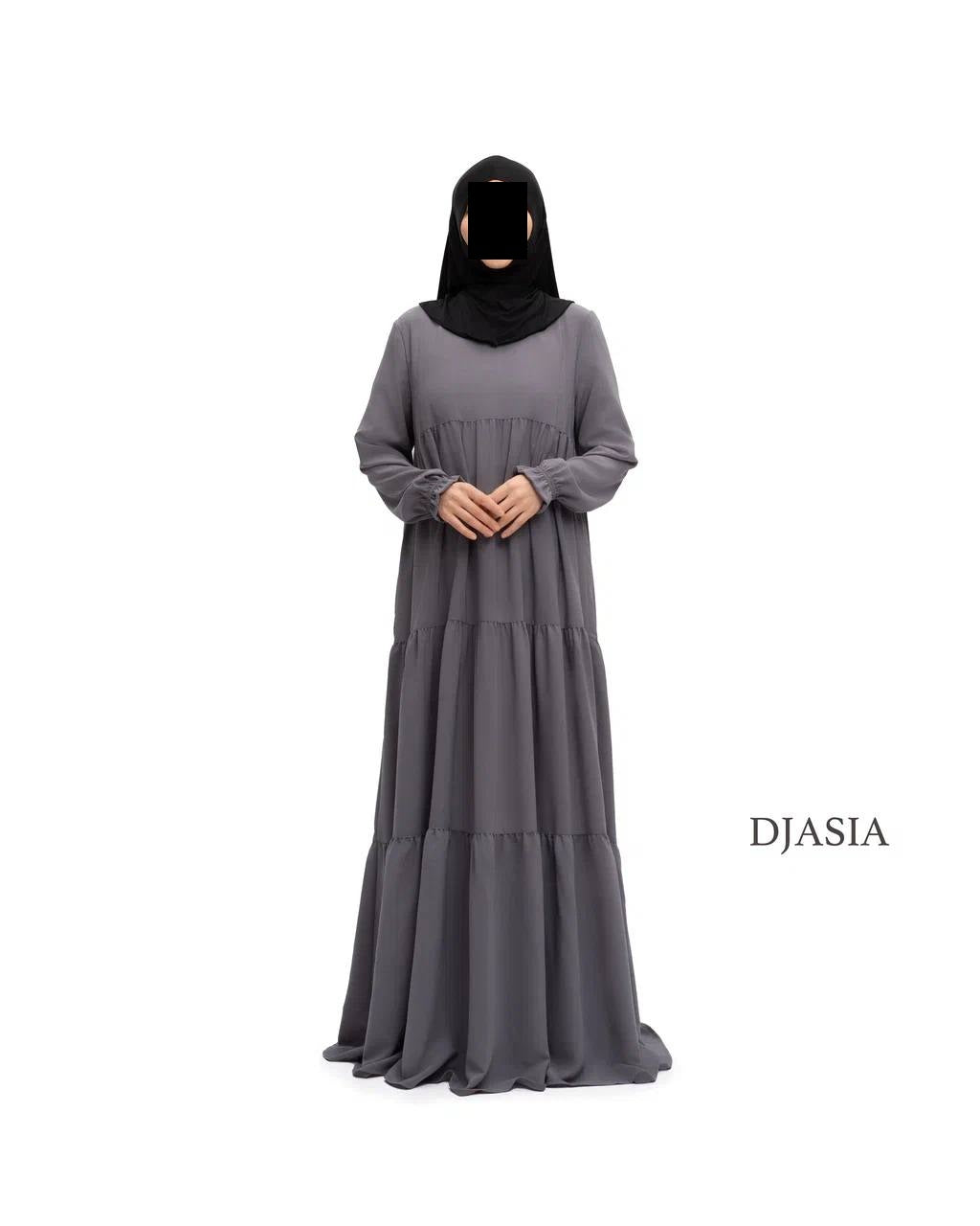 3-stufiges Kleid - Medina Seide