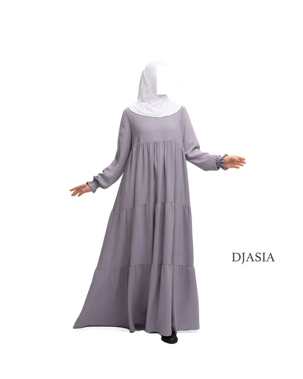 3-stufiges Kleid - Medina Seide