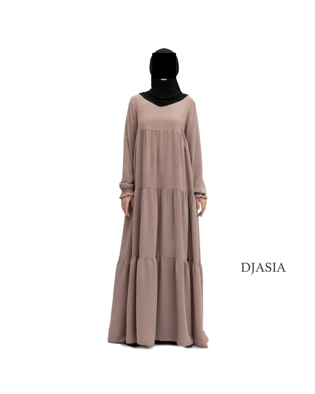 3-stufiges Kleid - Medina Seide