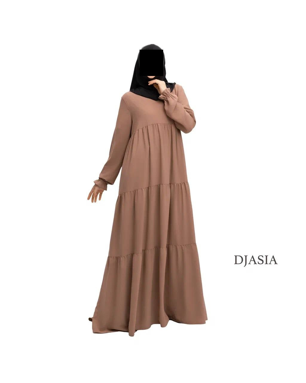 3-stufiges Kleid - Medina Seide