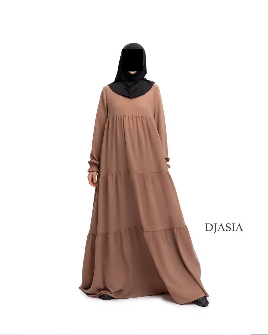 3-stufiges Kleid - Medina Seide