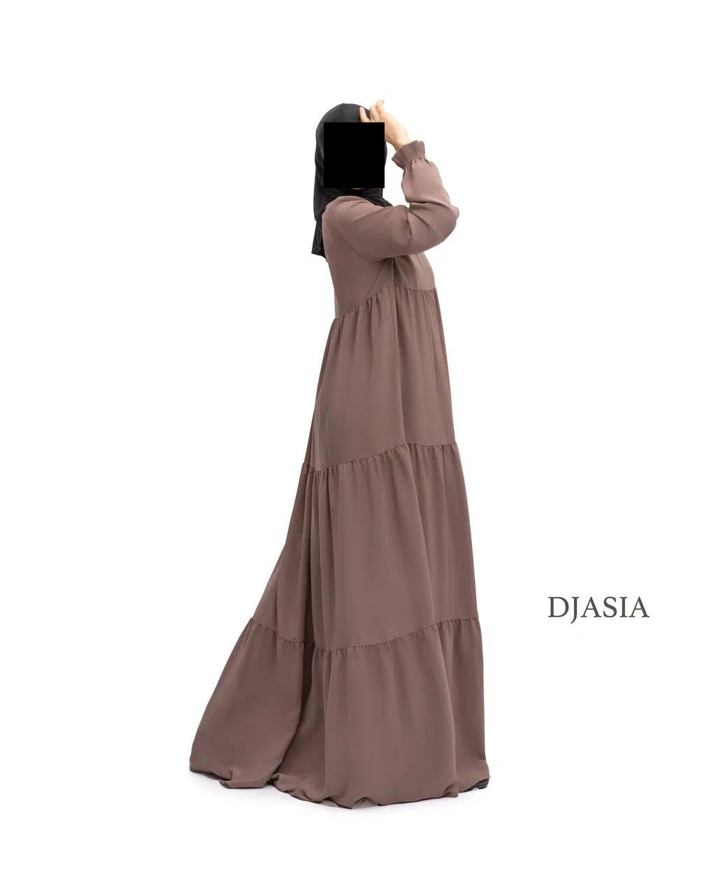 3-stufiges Kleid - Medina Seide