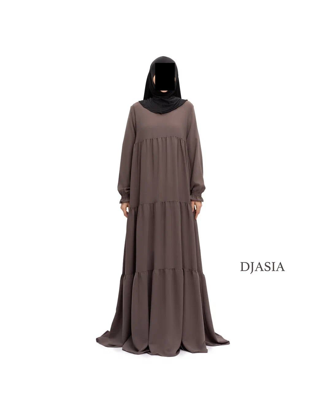 3-stufiges Kleid - Medina Seide