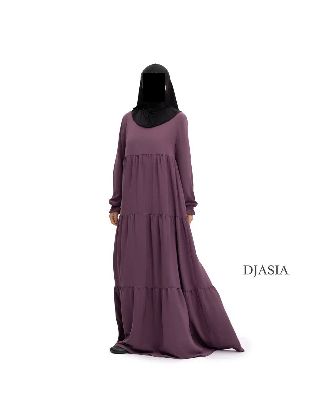 3-stufiges Kleid - Medina Seide