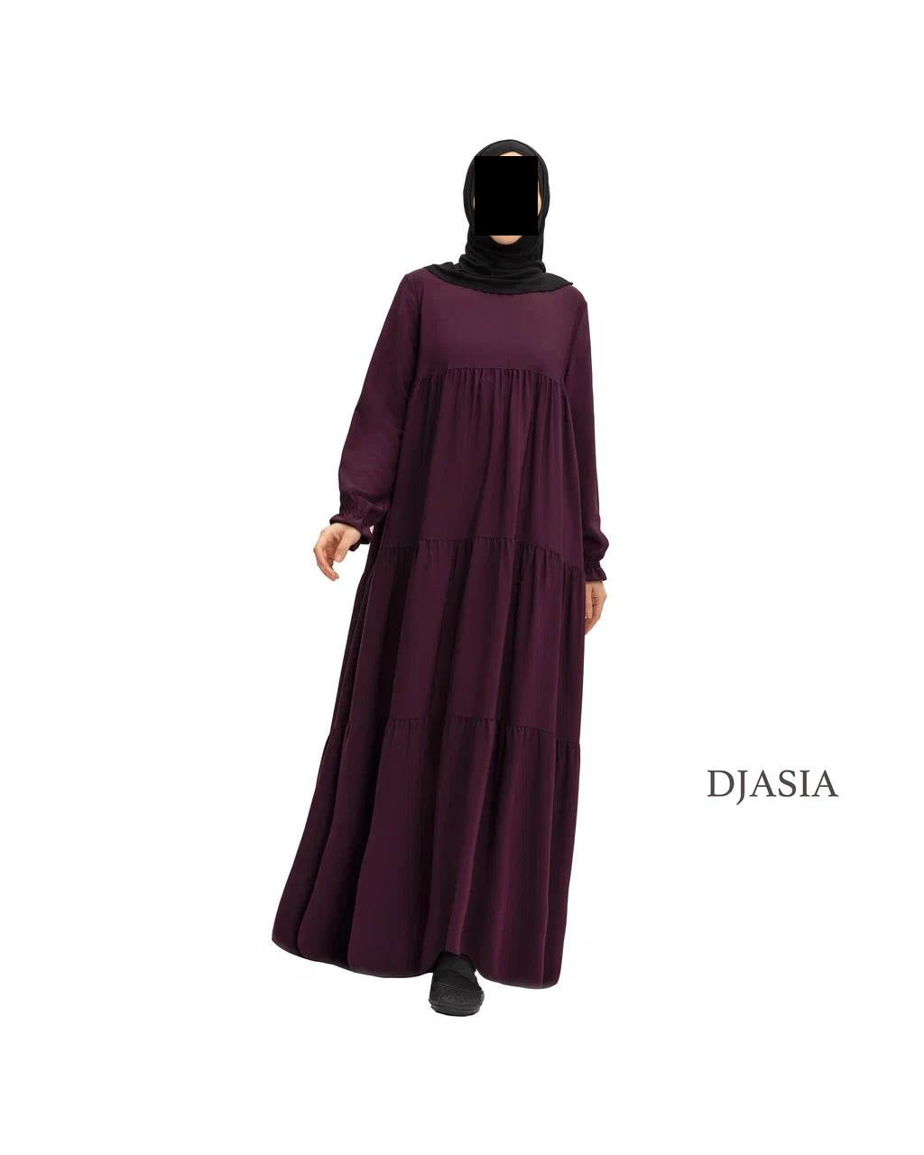 3-stufiges Kleid - Medina Seide