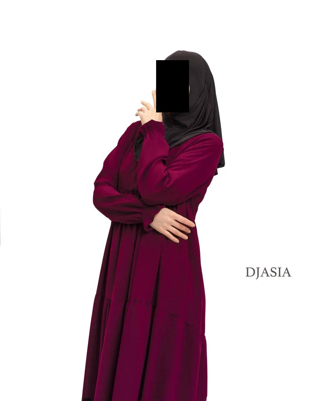 3-stufiges Kleid - Medina Seide