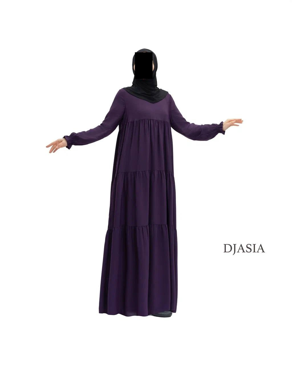 3-stufiges Kleid - Medina Seide