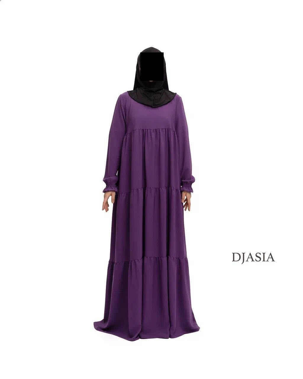 3-stufiges Kleid - Medina Seide