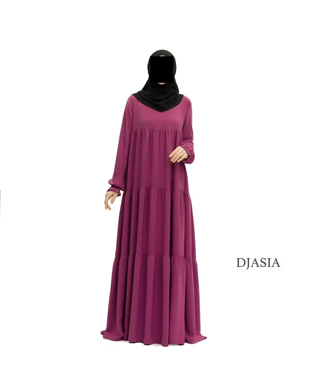 3-stufiges Kleid - Medina Seide