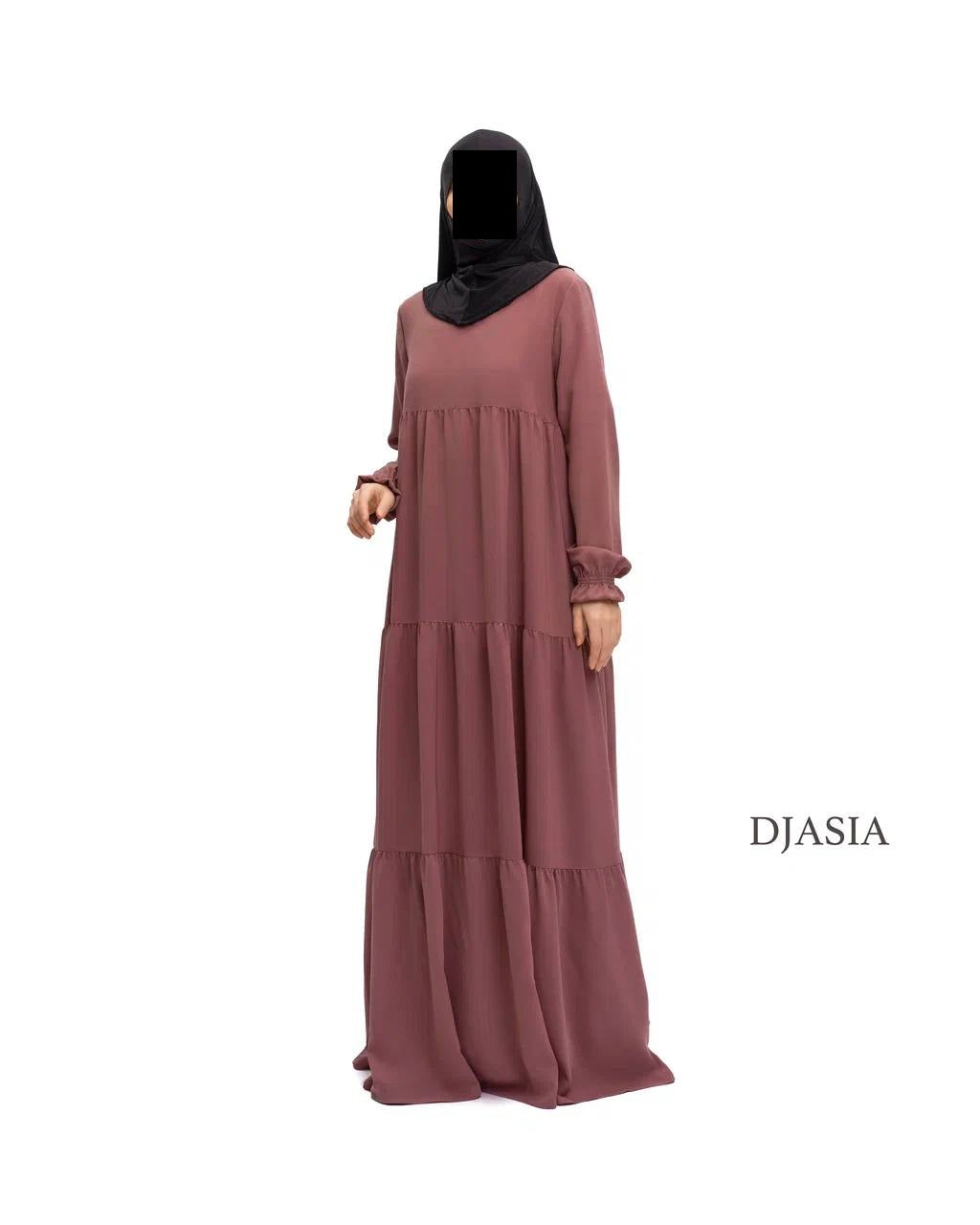 3-stufiges Kleid - Medina Seide