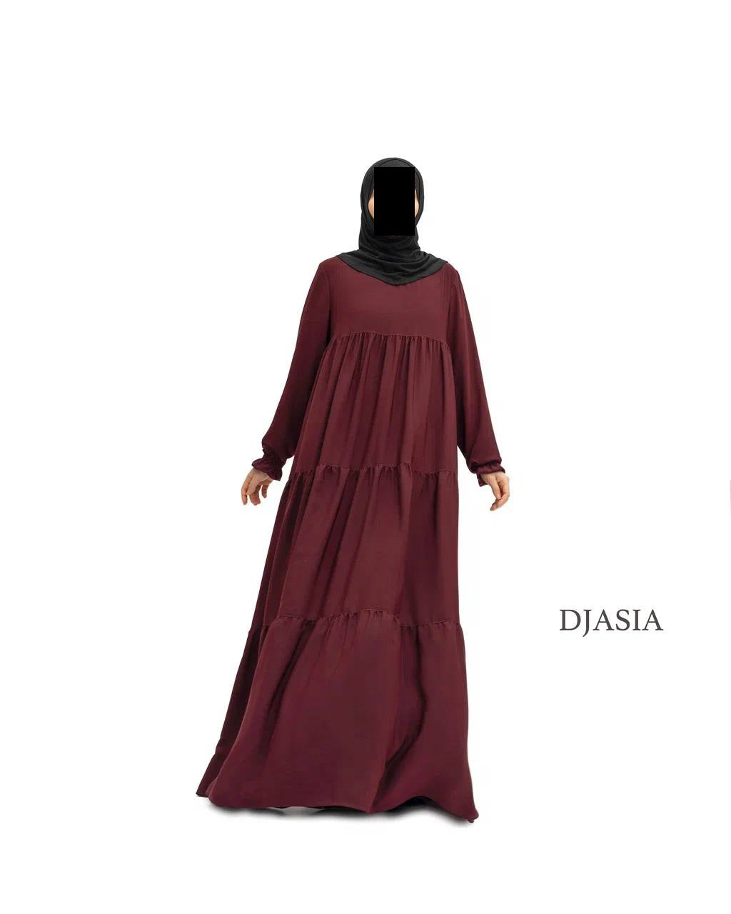 3-stufiges Kleid - Medina Seide