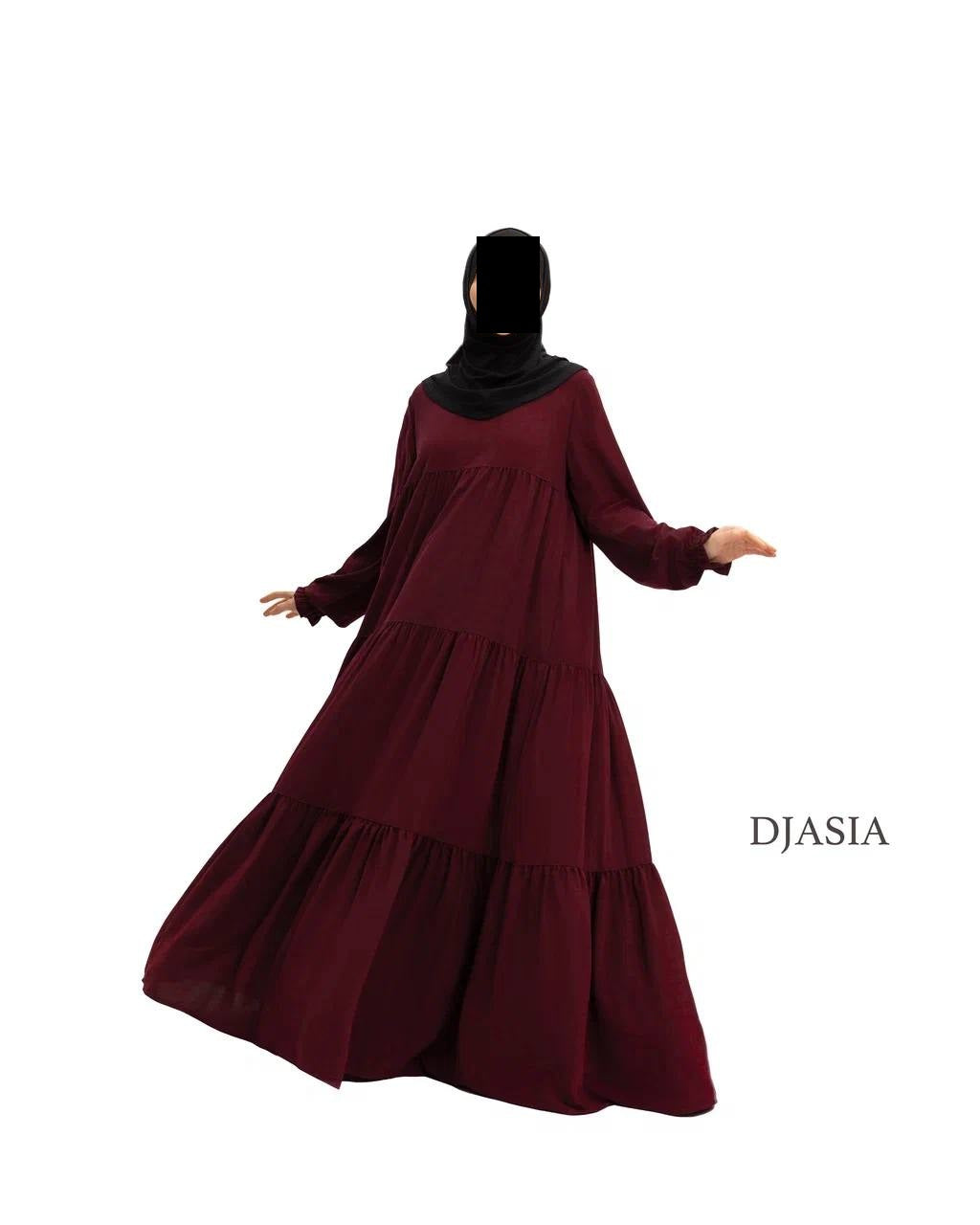 3-stufiges Kleid - Medina Seide