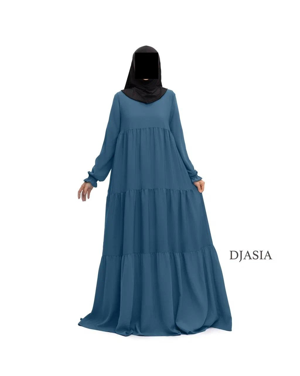 3-stufiges Kleid - Medina Seide