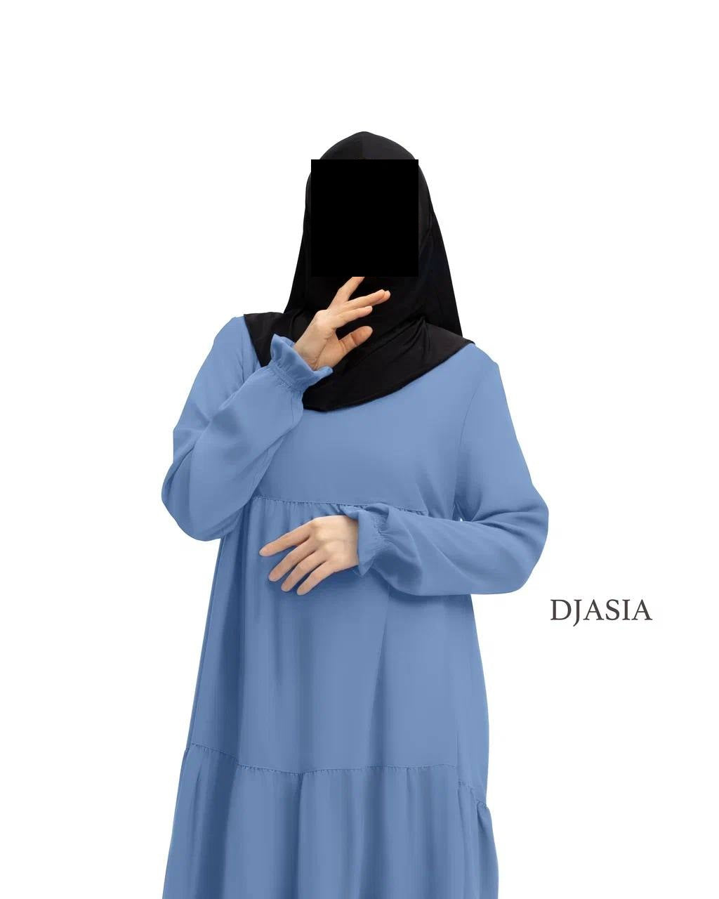3-stufiges Kleid - Medina Seide