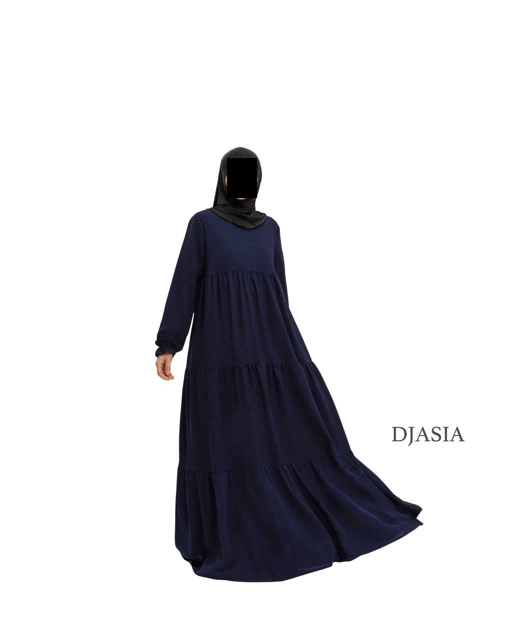 3-stufiges Kleid - Medina Seide