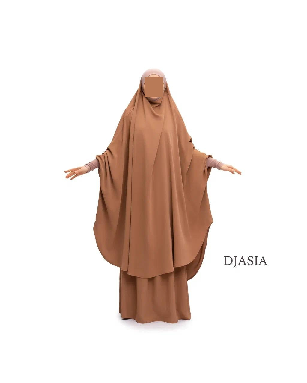 SET: Jilbab mit Rock - Abaya Seide (Onesize)