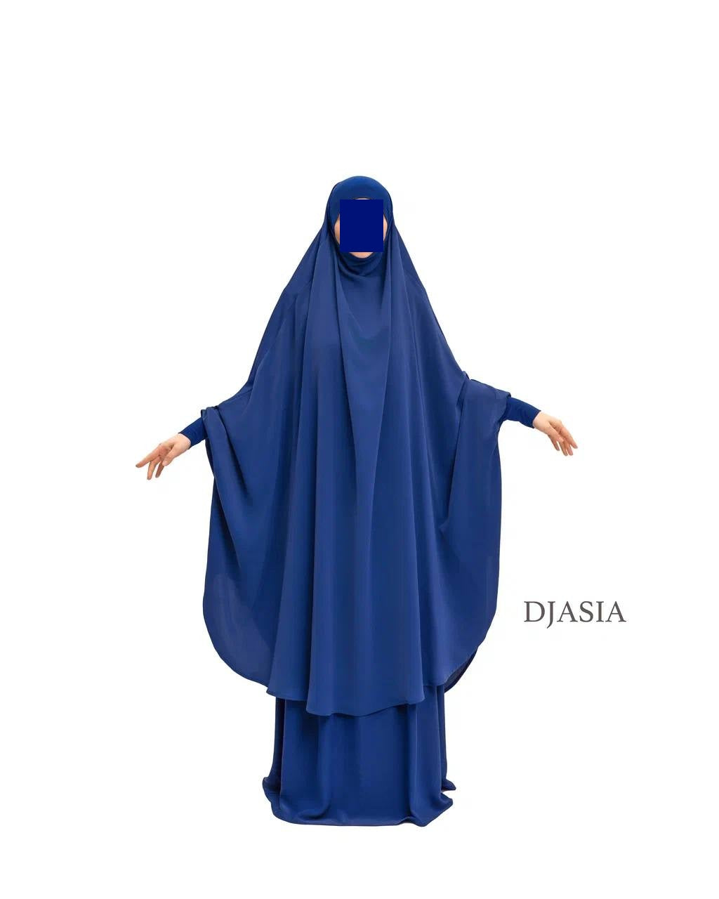 SET: Jilbab mit Rock - Abaya Seide (Onesize)