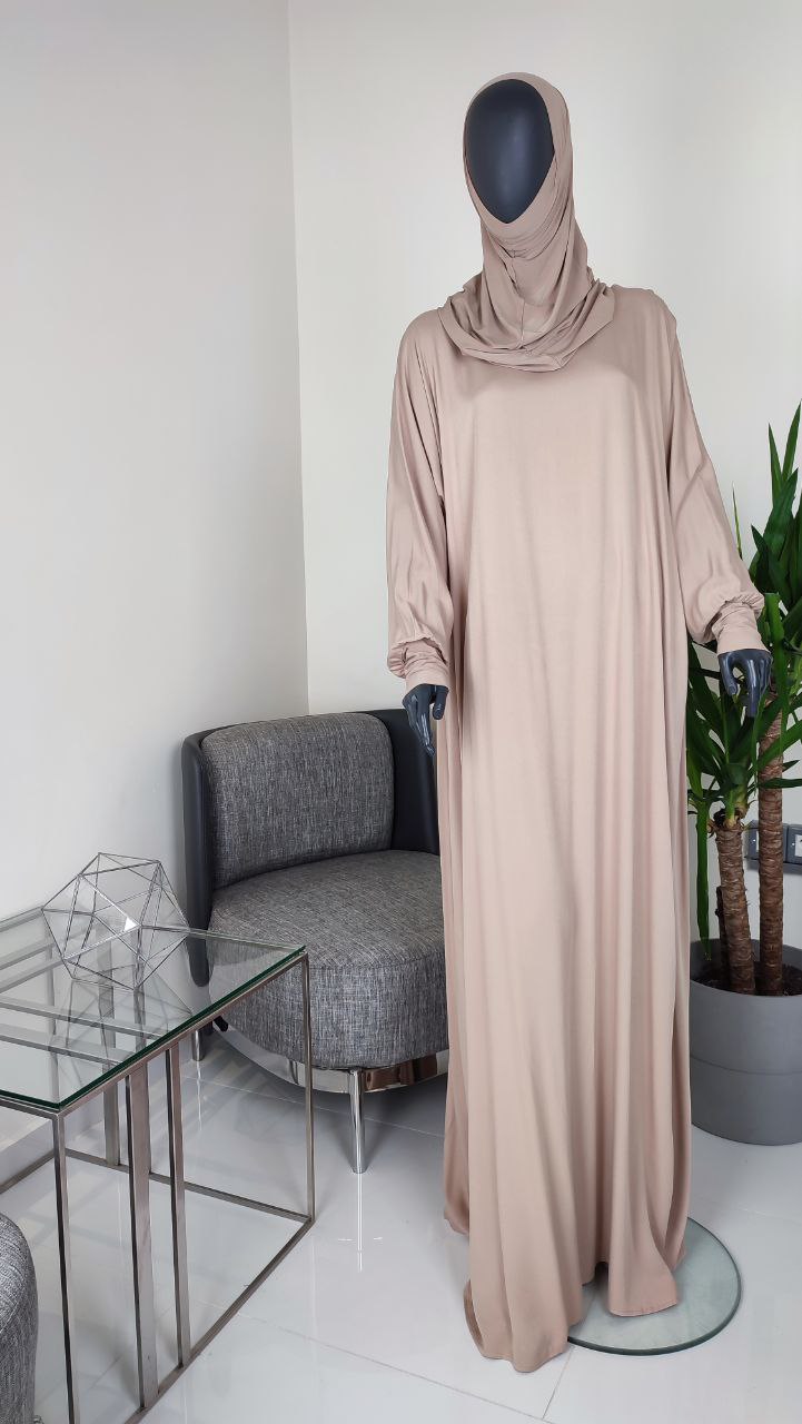 1-teiliges Gebetskleid Baumwolle beige